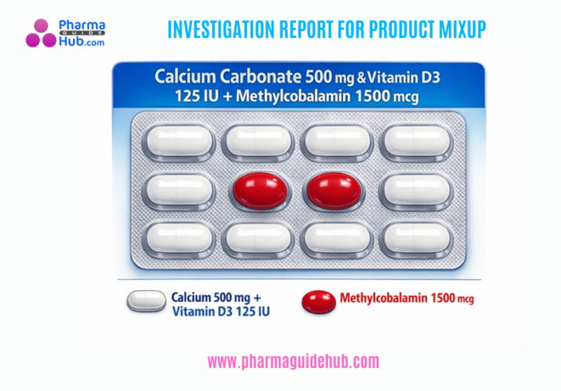 INVESTIGATION REPORT FOR PRODUCT MIXUP