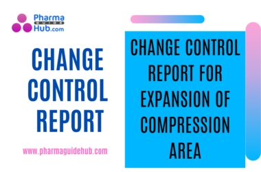 CHANGE CONTROL REPORT FOR EXPANSION OF COMPRESSION AREA