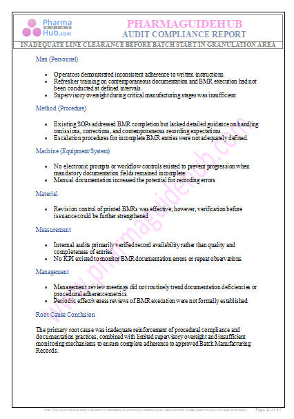 AUDIT COMPLIANCE REPORT