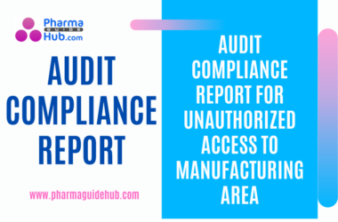AUDIT COMPLIANCE REPORT FOR UNAUTHORIZED ACCESS TO MANUFACTURING AREA