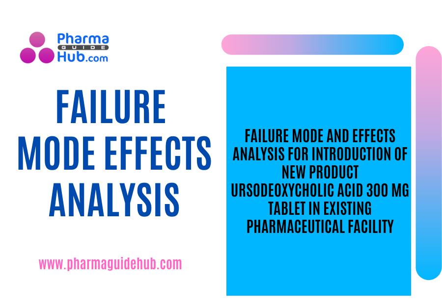 FAILURE MODE AND EFFECTS ANALYSIS FOR INTRODUCTION OF NEW PRODUCT URSODEOXYCHOLIC ACID 300 mg TABLET IN EXISTING PHARMACEUTICAL FACILITY