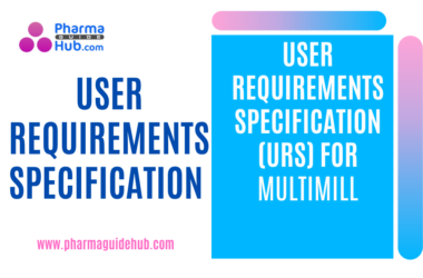 USER REQUIREMENTS SPECIFICATION (URS) FOR MULTIMILL